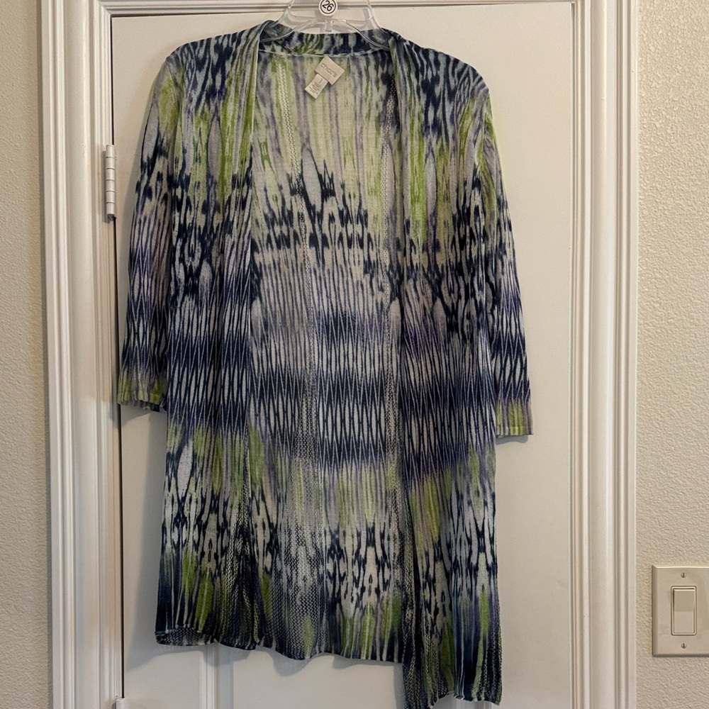 Chico's Multicolor Knit Cardigan